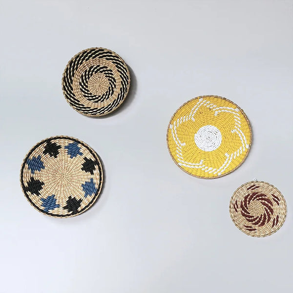 Rattan Grass Weaved Plate-ToShay.org