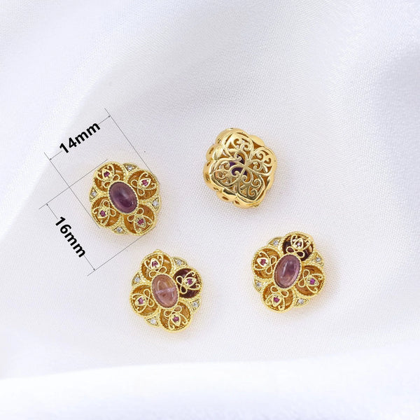 Gold Amethyst Beads-ToShay.org