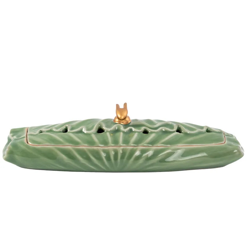 Lotus Leaf Incense Burner-ToShay.org