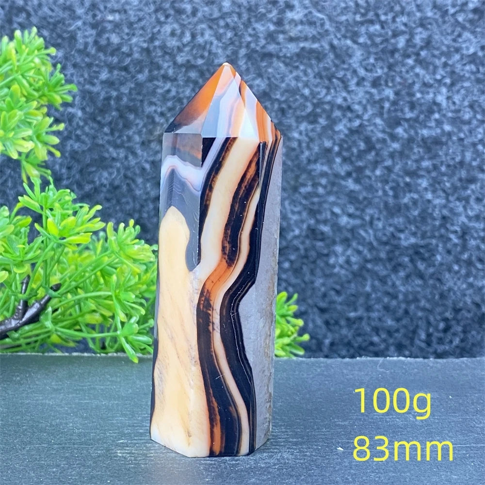 Black Red Striped Agate Point-ToShay.org