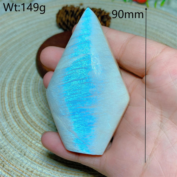 Blue Flash Moonstone Diamond-ToShay.org