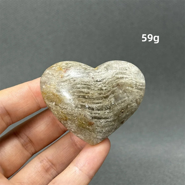 Green Ghost Quartz Heart-ToShay.org