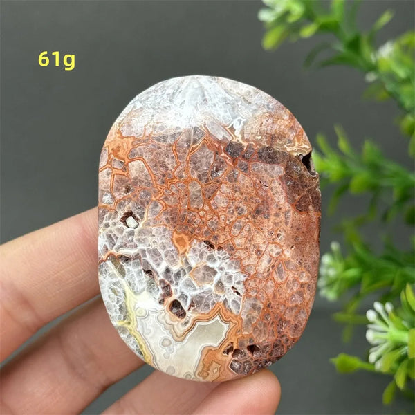 Red Agate Palm Stone-ToShay.org