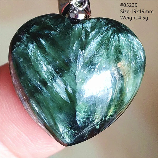 Green Seraphinite Pendant-ToShay.org
