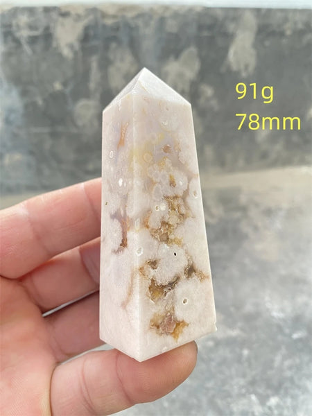 Pink Amethyst Cherry Blossom Agate-ToShay.org