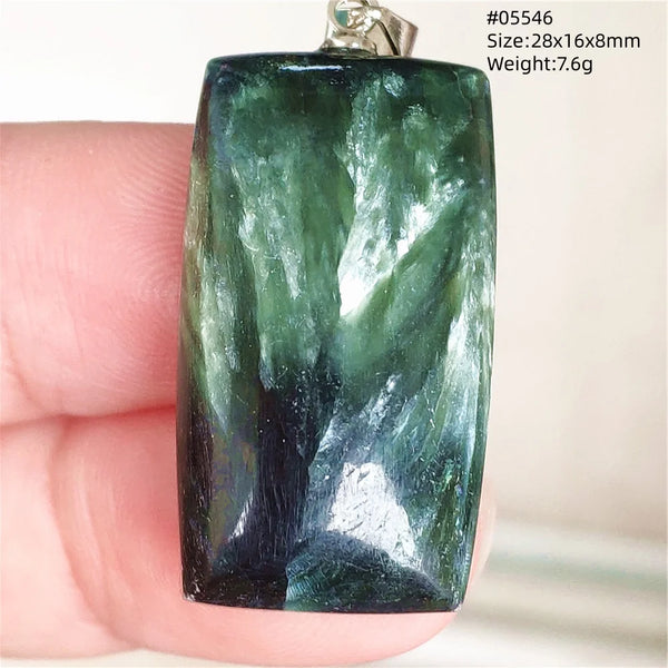Green Seraphinite Pendant-ToShay.org