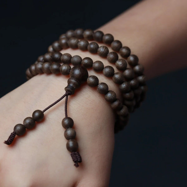Wood Agarwood Bead Bracelet-ToShay.org