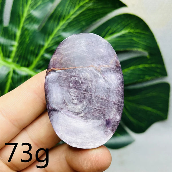 Purple Mica Crystal Palm Stone-ToShay.org