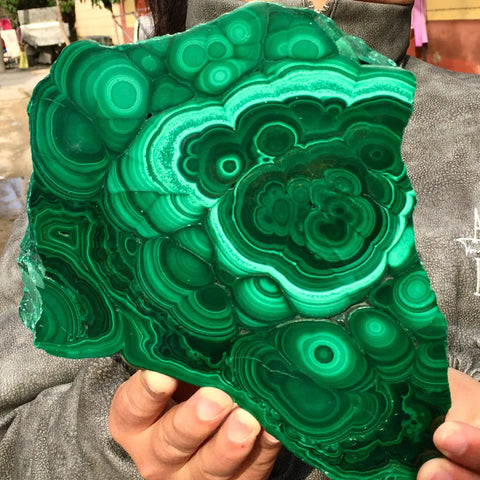 Green Malachite Quartz Cluster-ToShay.org
