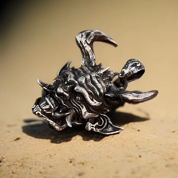 Silver Prajna Warrior Pendant-ToShay.org