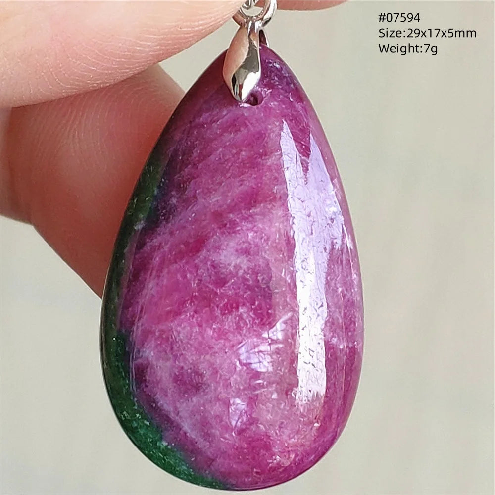 Red Ruby Zoisite Pendant-ToShay.org
