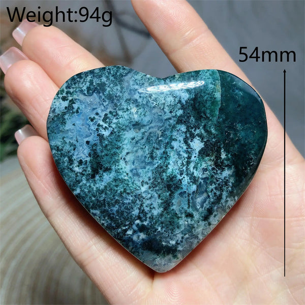 Green Moss Agate Heart-ToShay.org