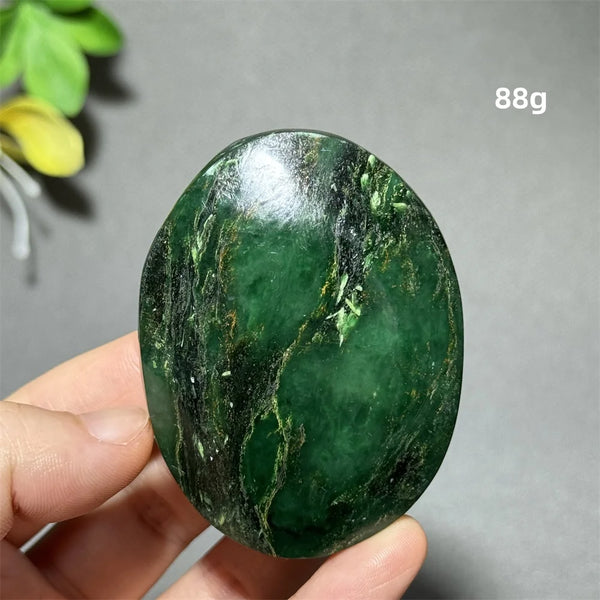 Green Emerald Quartz Palm Stone-ToShay.org