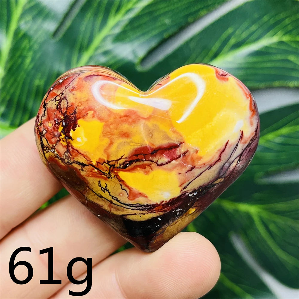 Yellow Mookaite Heart-ToShay.org