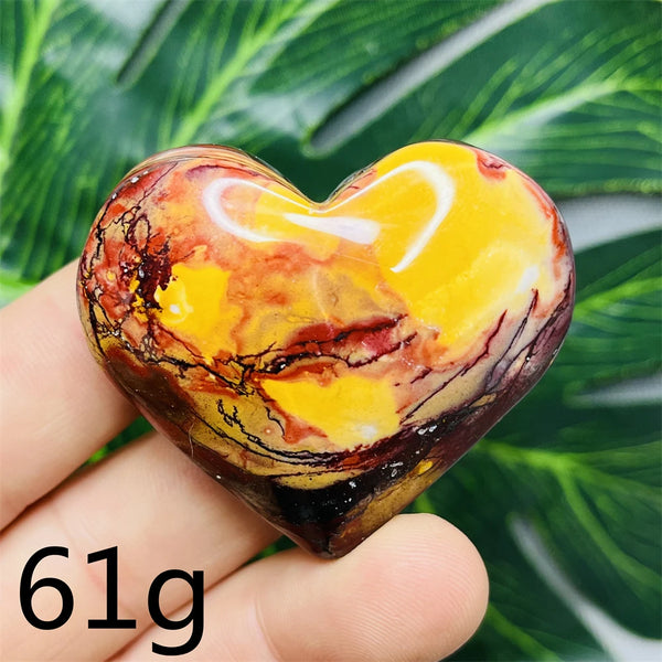 Yellow Mookaite Heart-ToShay.org