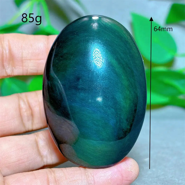 Rainbow Obsidian Palm Stone-ToShay.org