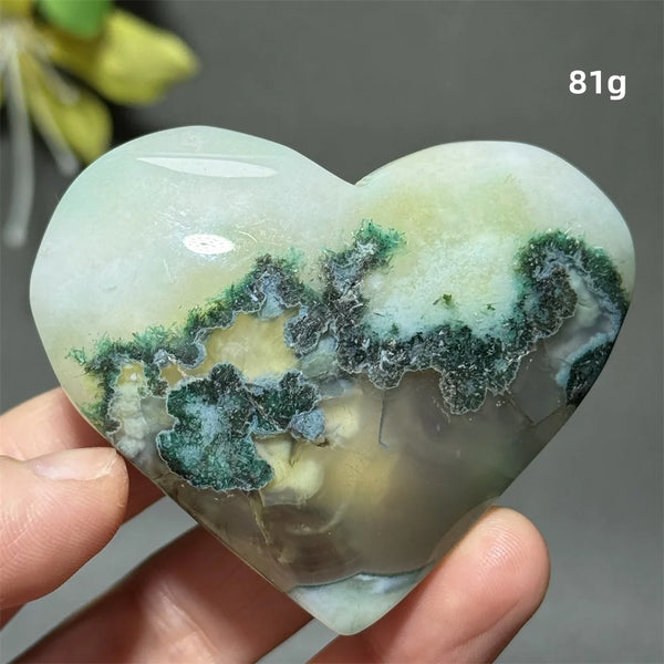 Green Cherry Agate Heart-ToShay.org