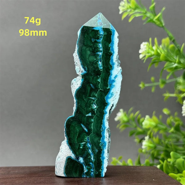 Blue Chrysocolla Tower Stone-ToShay.org