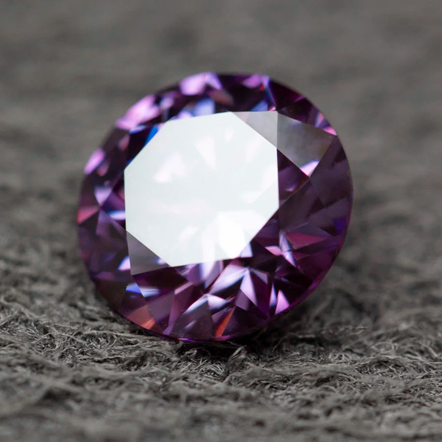 Purple Crystal Cut Diamond-ToShay.org