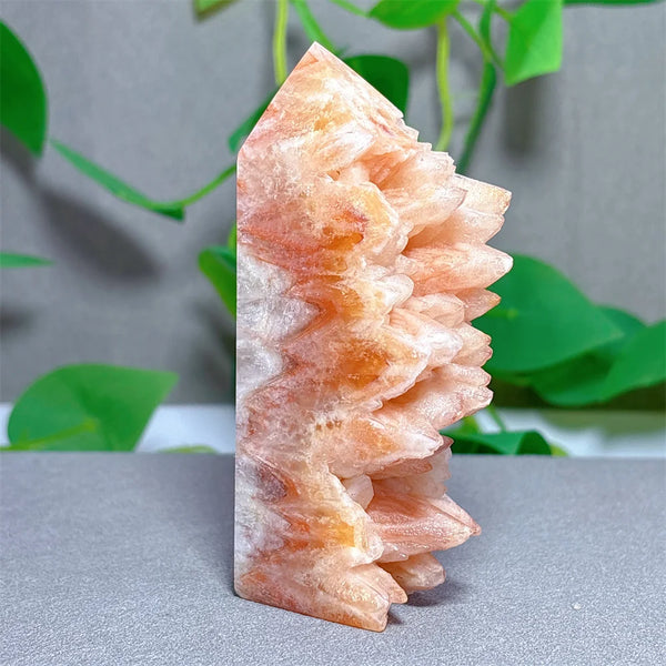 Orange Agate Tooth Cluster Point-ToShay.org