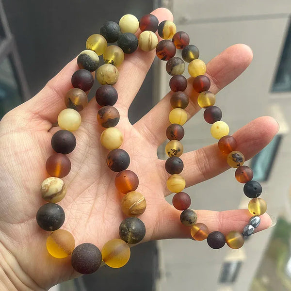 Yellow Amber Necklace-ToShay.org