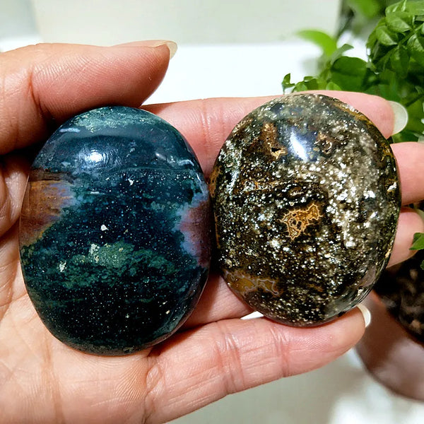 Ocean Jasper Palm Stone-ToShay.org