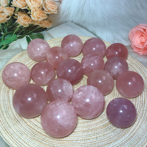 Pink Rose Quartz Ball-ToShay.org