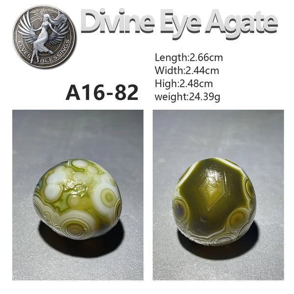 Green Wishing Agate Eye Rock-ToShay.org