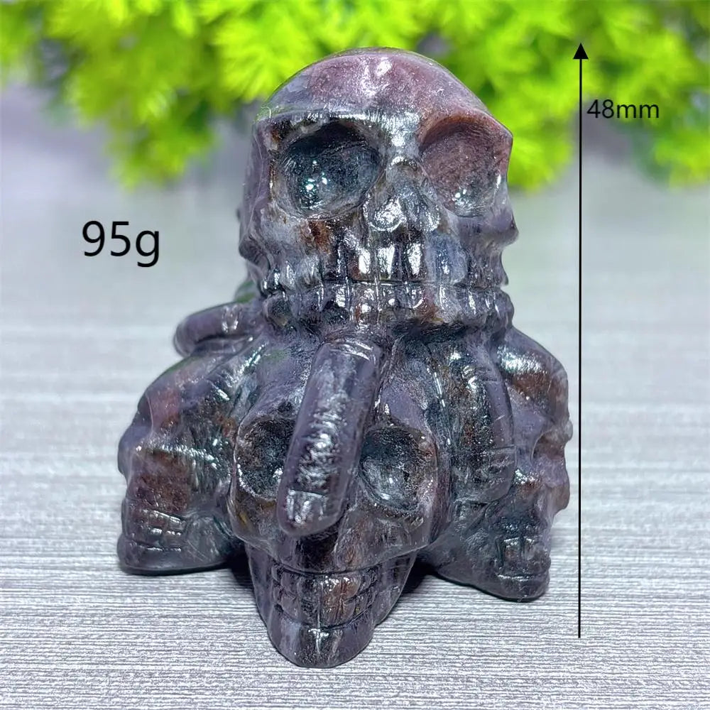 Red Garnet Skulls-ToShay.org