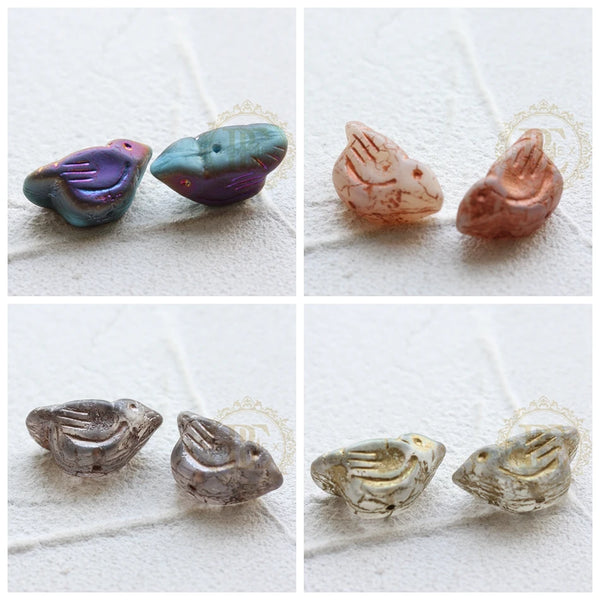 Glass Bird Pendants-ToShay.org