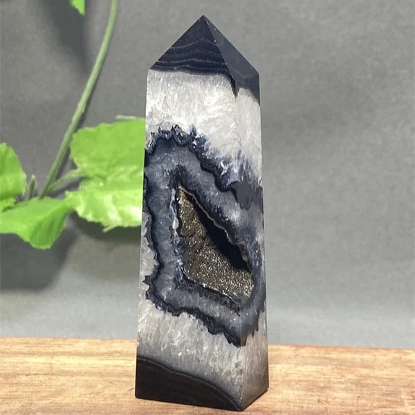 Black Striped Agate Tower-ToShay.org