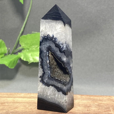 Black Striped Agate Tower-ToShay.org