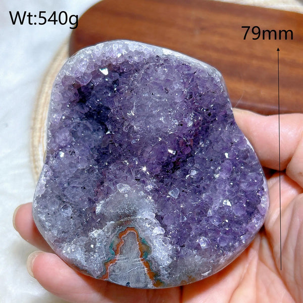 Purple Amethyst Druzy Crystal-ToShay.org
