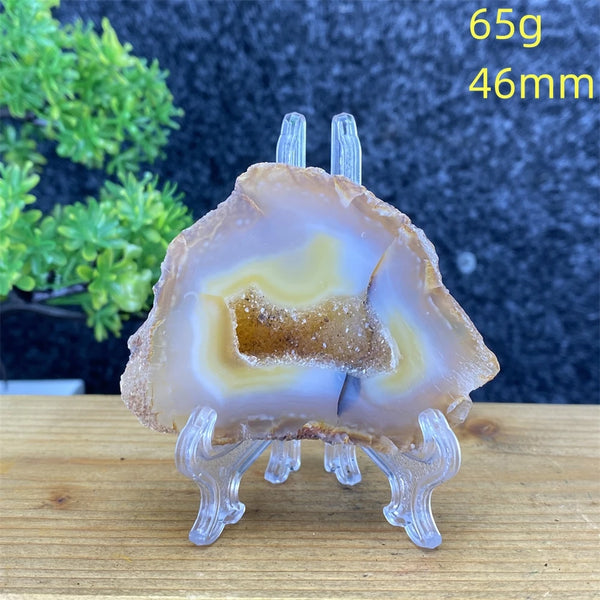 White Agate Geode Slices-ToShay.org