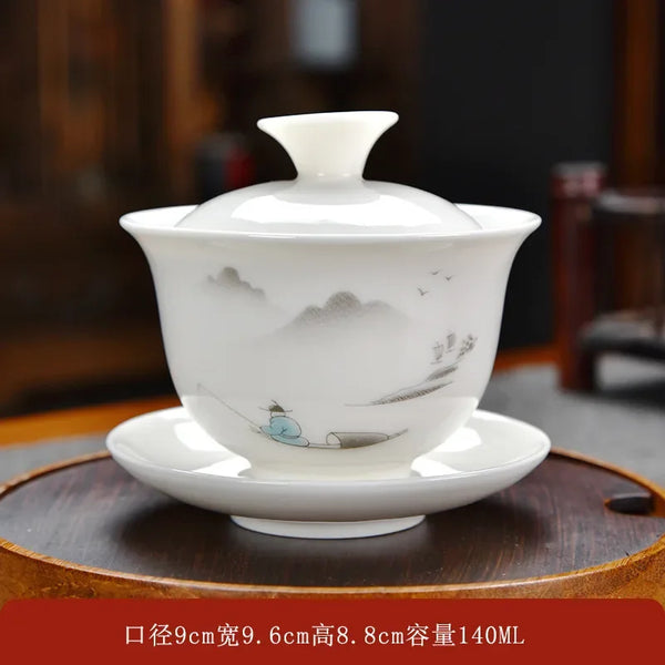 Gaiwan Ceramic Tea Tureen-ToShay.org
