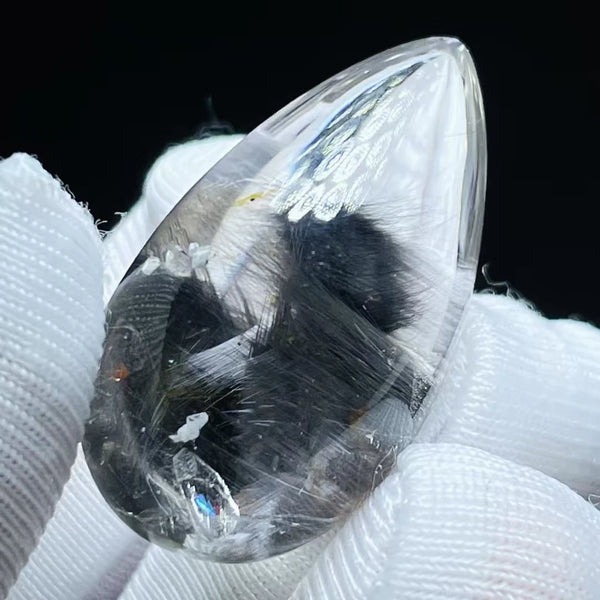 Black Rutilated Quartz Pendant-ToShay.org