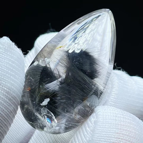 Black Rutilated Quartz Pendant-ToShay.org