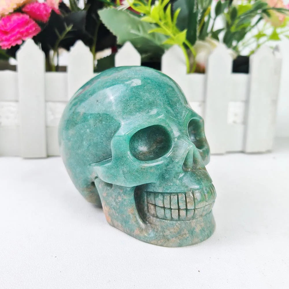 Green Amazonite Skull-ToShay.org