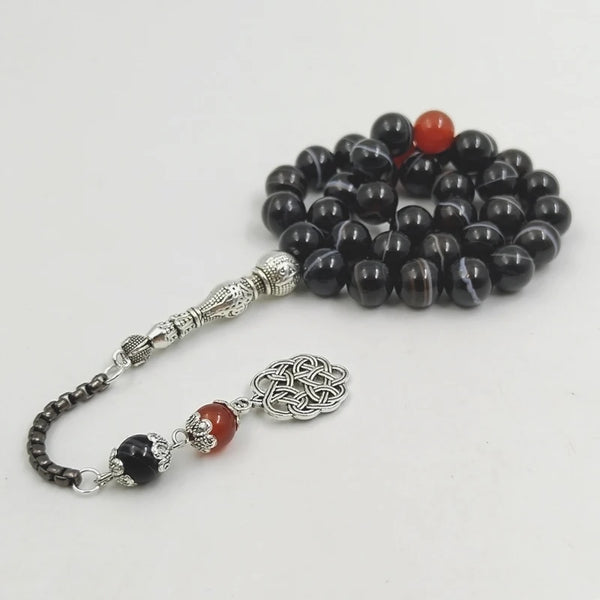 Black Agate Prayer Beads-ToShay.org