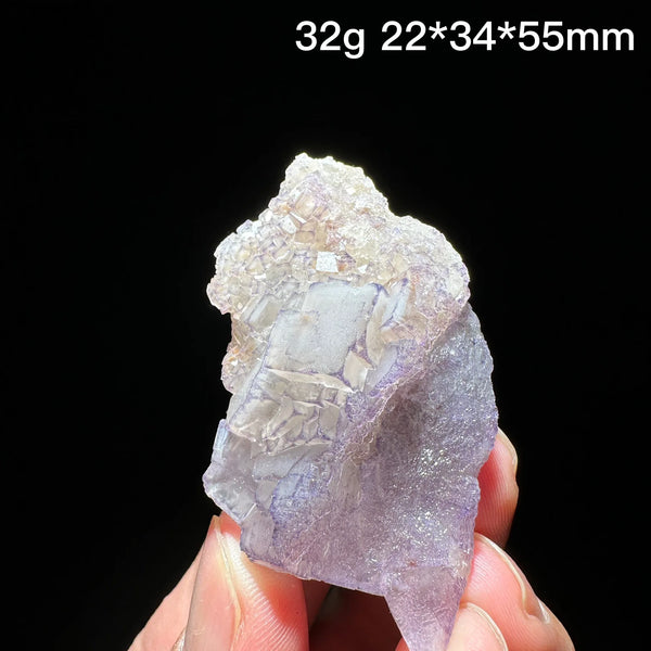 Purple Edge Fluorite Crystal-ToShay.org