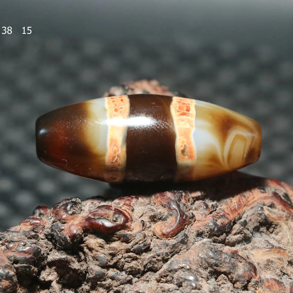 Tibetan Agate Dzi Bead-ToShay.org