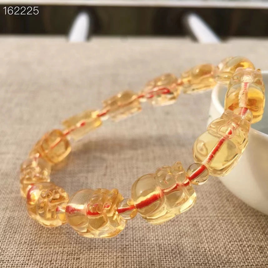 Yellow Citrine Pi Xiu Bracelet-ToShay.org