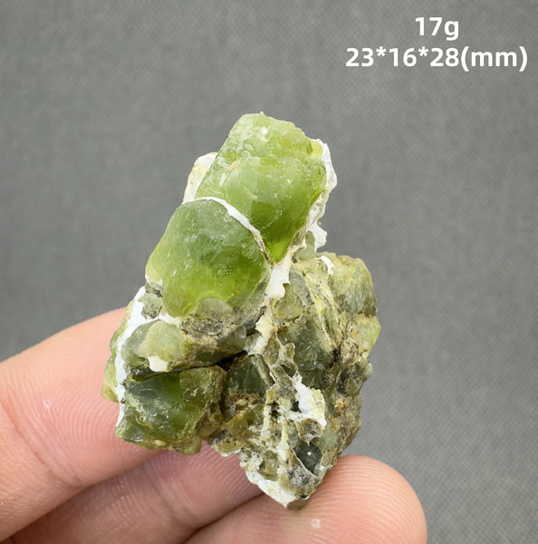 Green Peridot Olivine Crystal-ToShay.org