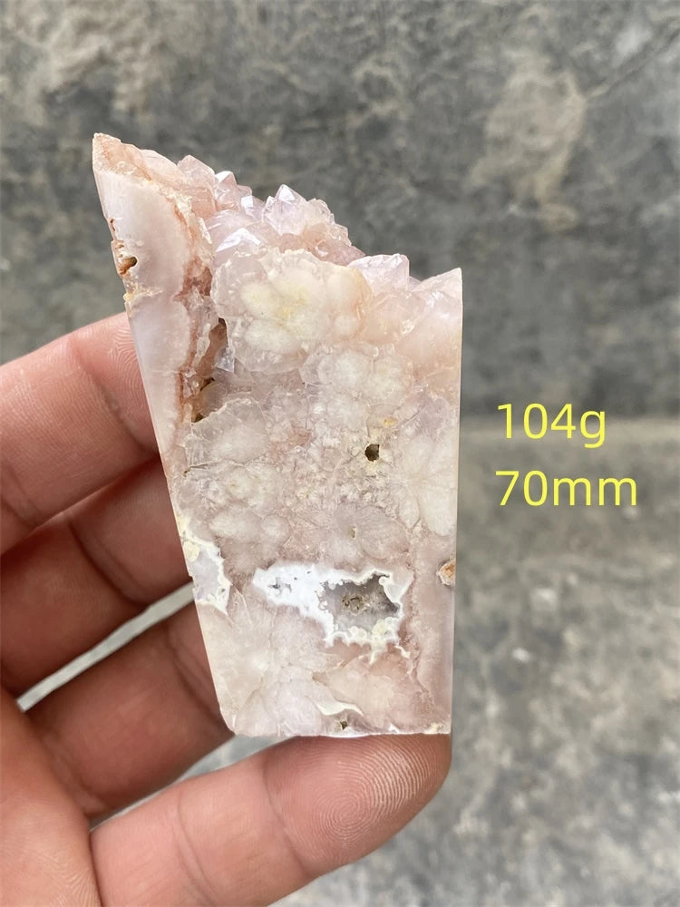 Pink Amethyst Cherry Blossom Agate-ToShay.org