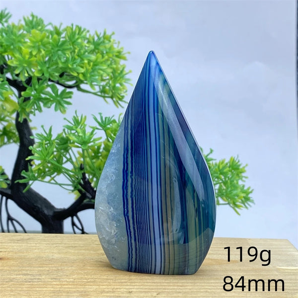 Blue Agate Torch-ToShay.org