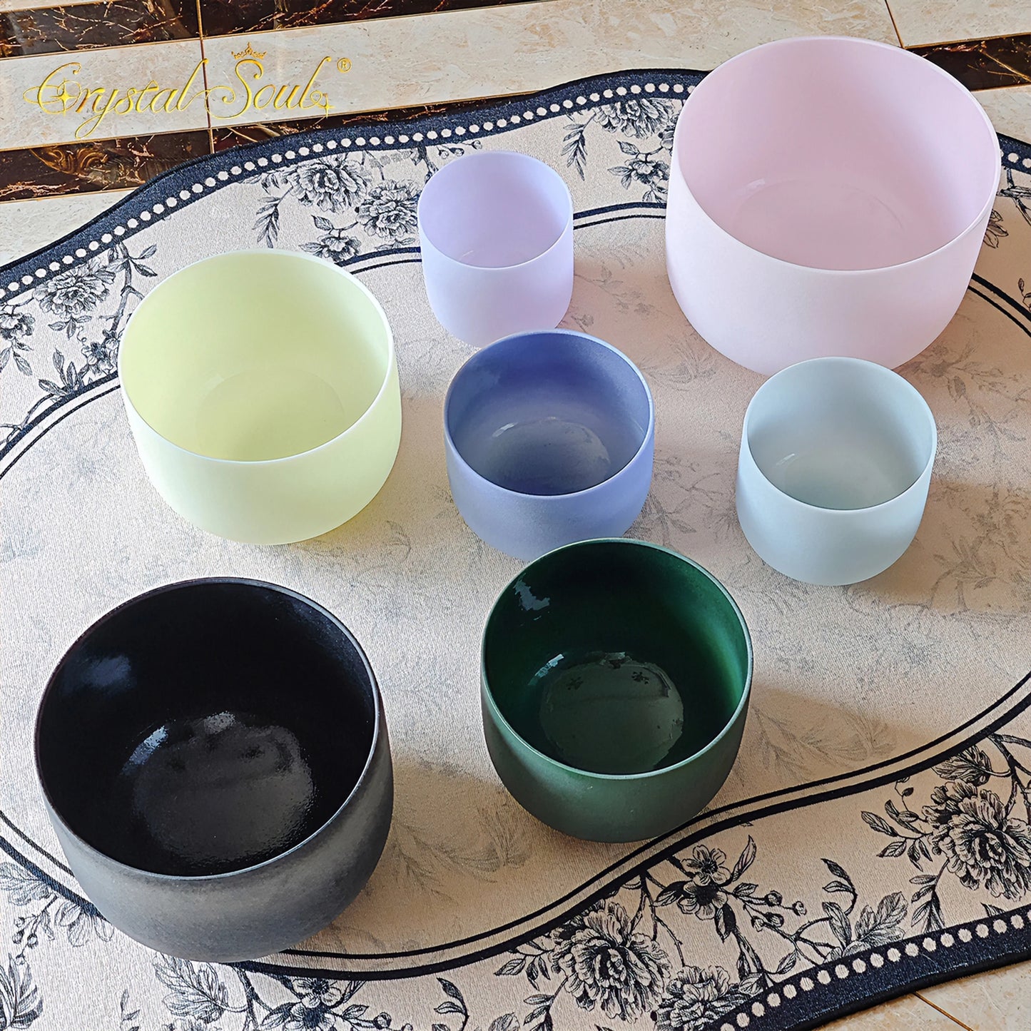 Mixed Gemstone Singing Bowls-ToShay.org