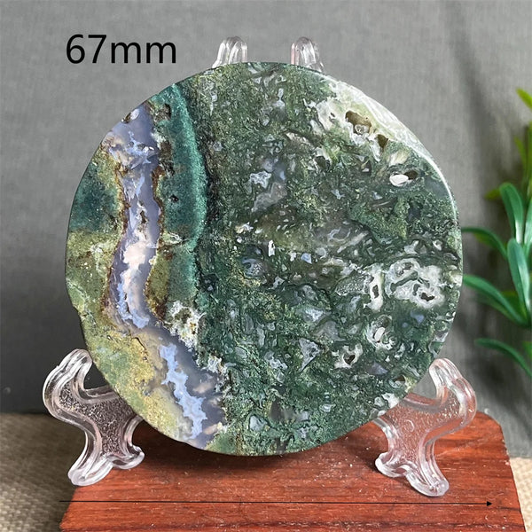 Green Moss Agate Plate-ToShay.org