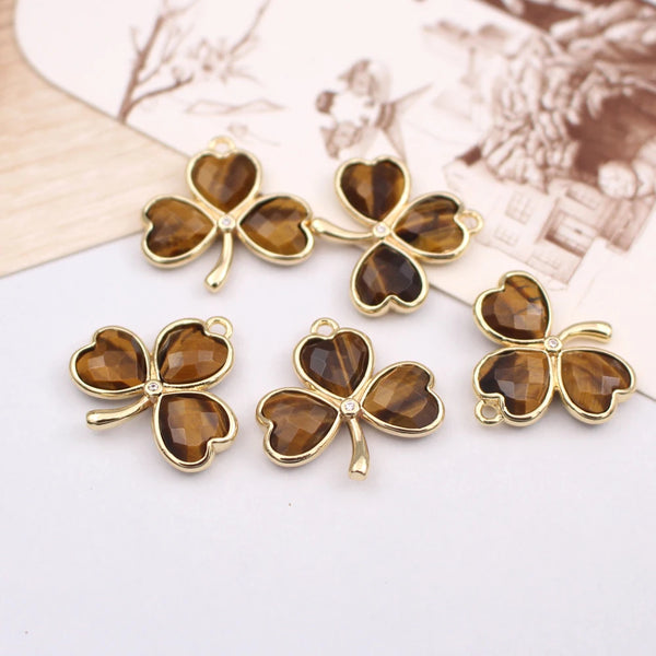 Mixed Crystal Flower Charms-ToShay.org