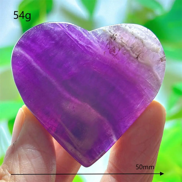 Rainbow Fluorite Heart-ToShay.org