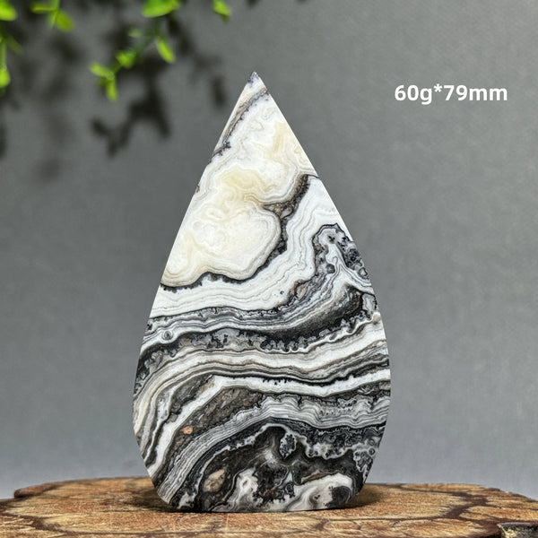 Grey Stripe Agate Torch-ToShay.org